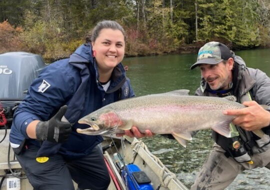 Winter Steelhead River Fishing - Jet Boat